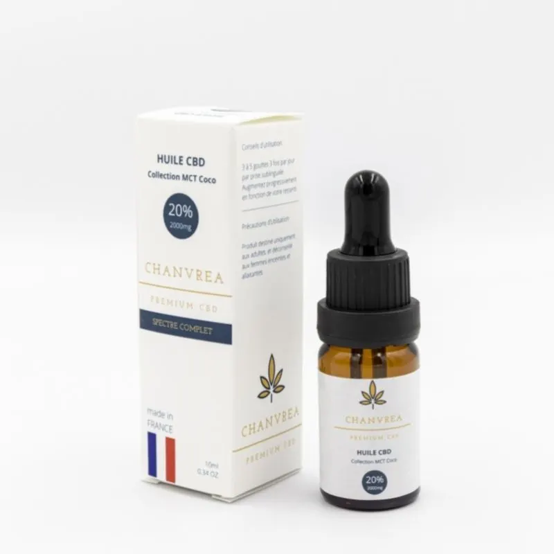 Huile CBD Chanvrea - MCT Coco 20% Huile CBD MCT Coco 20%